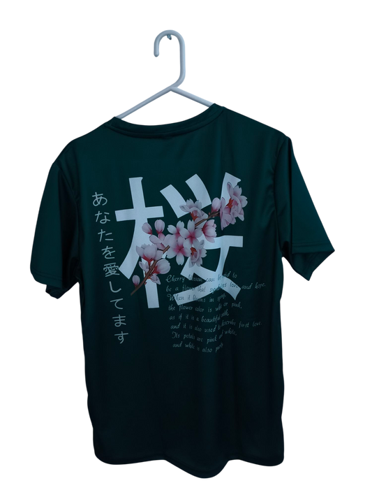 Green blossom t-shirt
